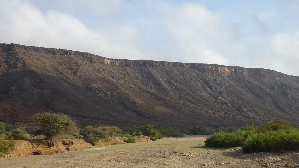Falaise et végétation de l’oued de Memerzan